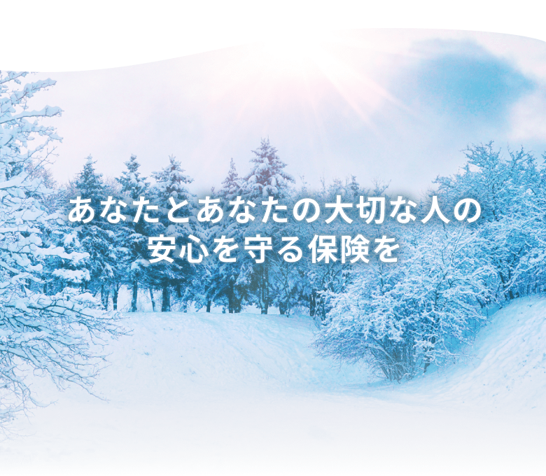 あなたとあなたの大切な人の安心を守る保険を